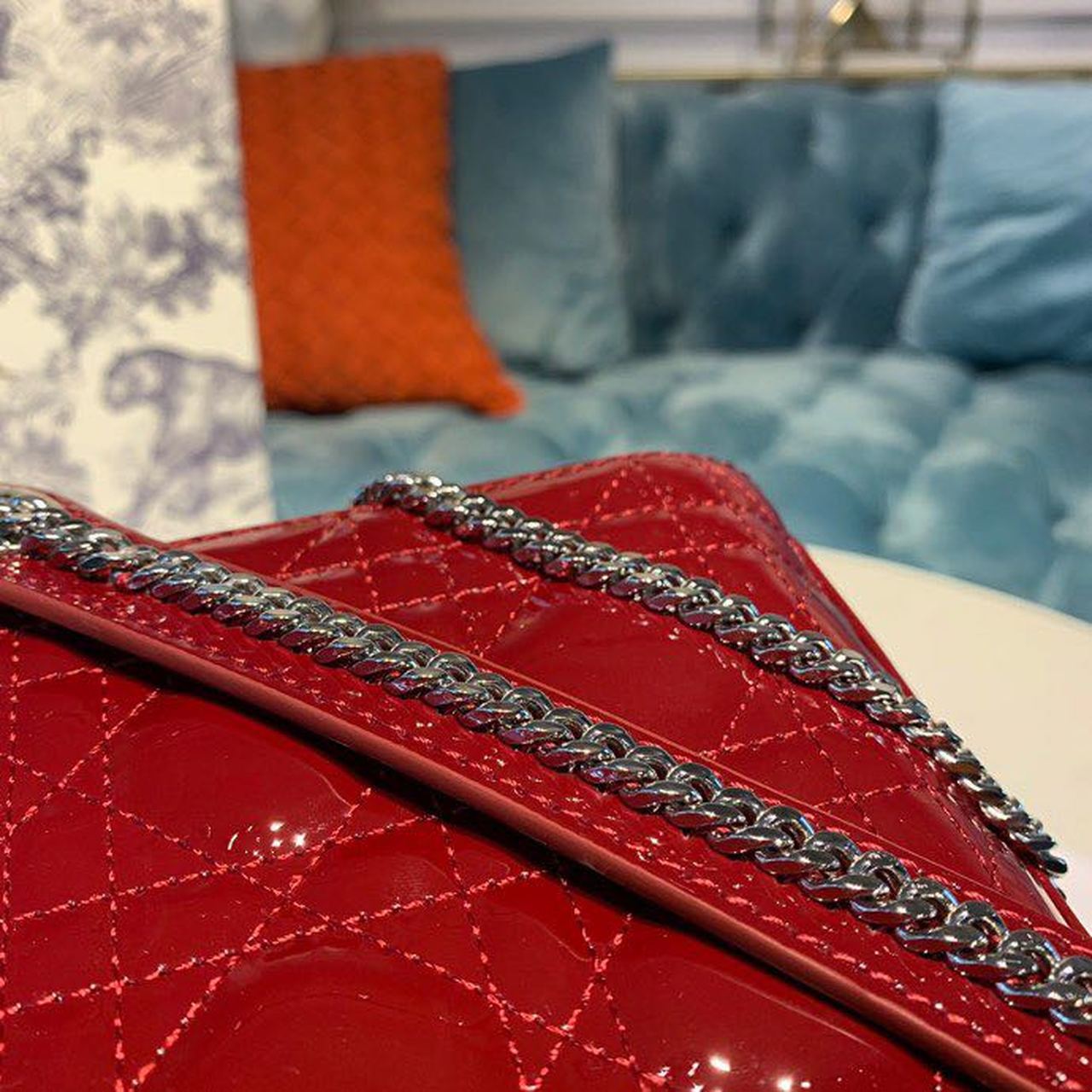 Top Quality Mini Lady Bag with Chain SiTop Qualityer Hardware Spring/Summer Collection, Burgundy, For Women Women’s Handbags, 18cm CD M0505OCAL