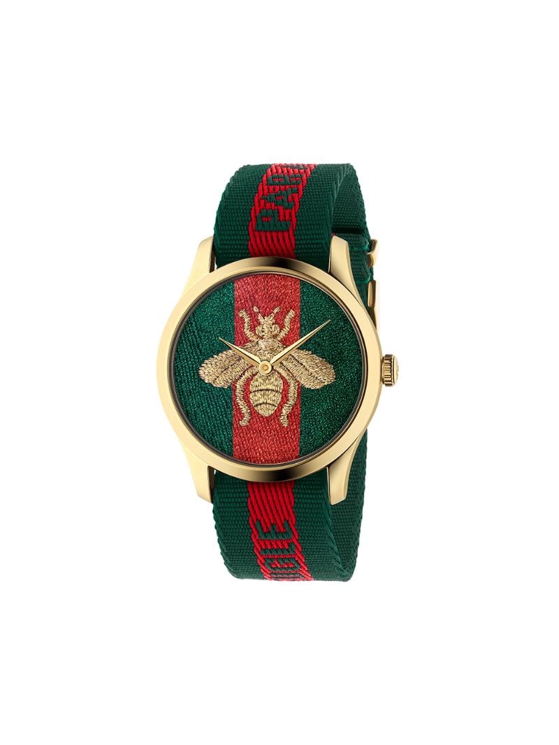 Gucci - Le Marché des Merveilles watch - unisex - stainless steel/Nylon - One Size - GOLD