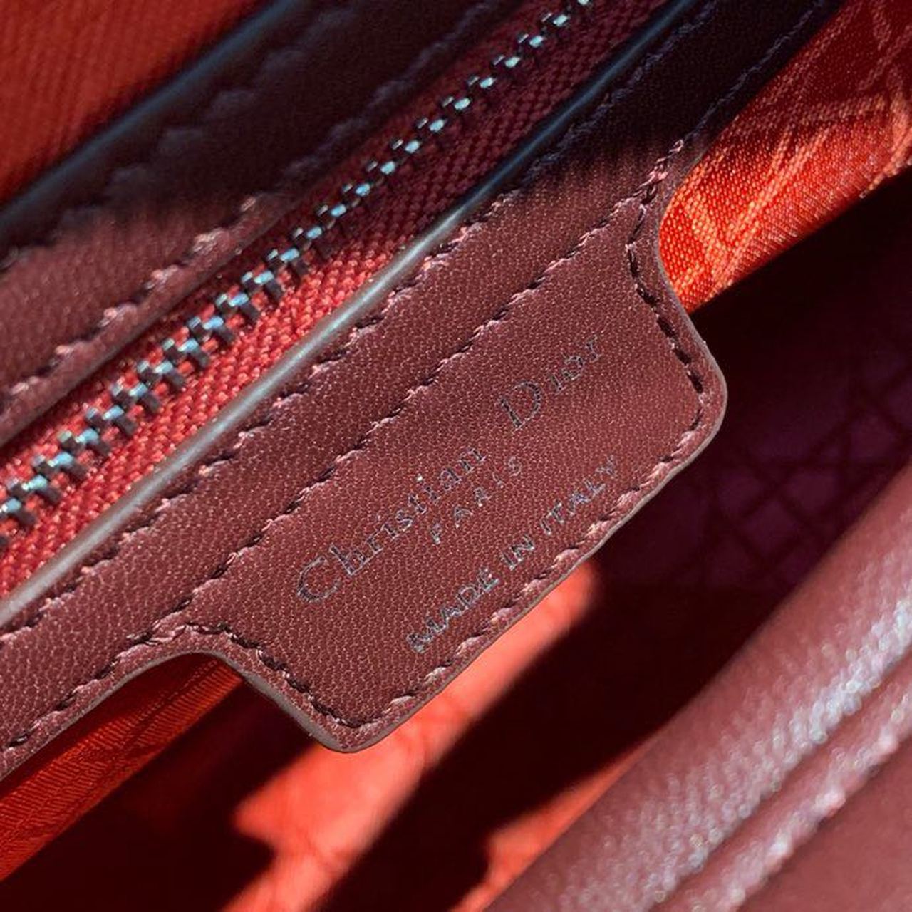 Top Quality Large Lady Bag SiTop Qualityer Hardware Burgundy Cannage For Women 12.5in/32cm CD