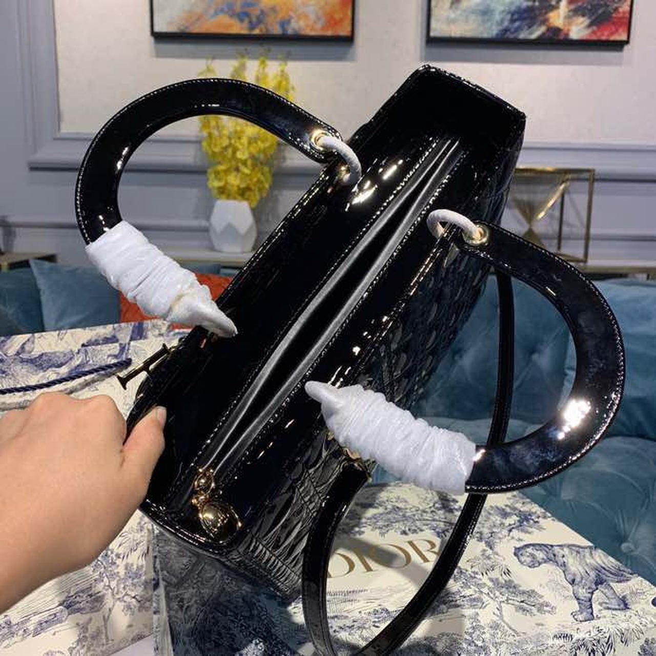 Top Quality Large Lady Bag Black For Women 12.5in/32cm CD M0566ONGE_M900