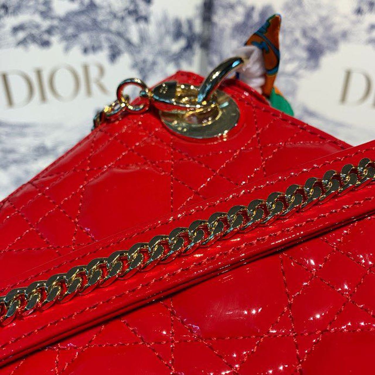 Top Quality Mini Lady Bag with Chain SiTop Qualityer Hardware Spring/Summer Collection, Red, For Women Women’s Handbags, 18cm CD