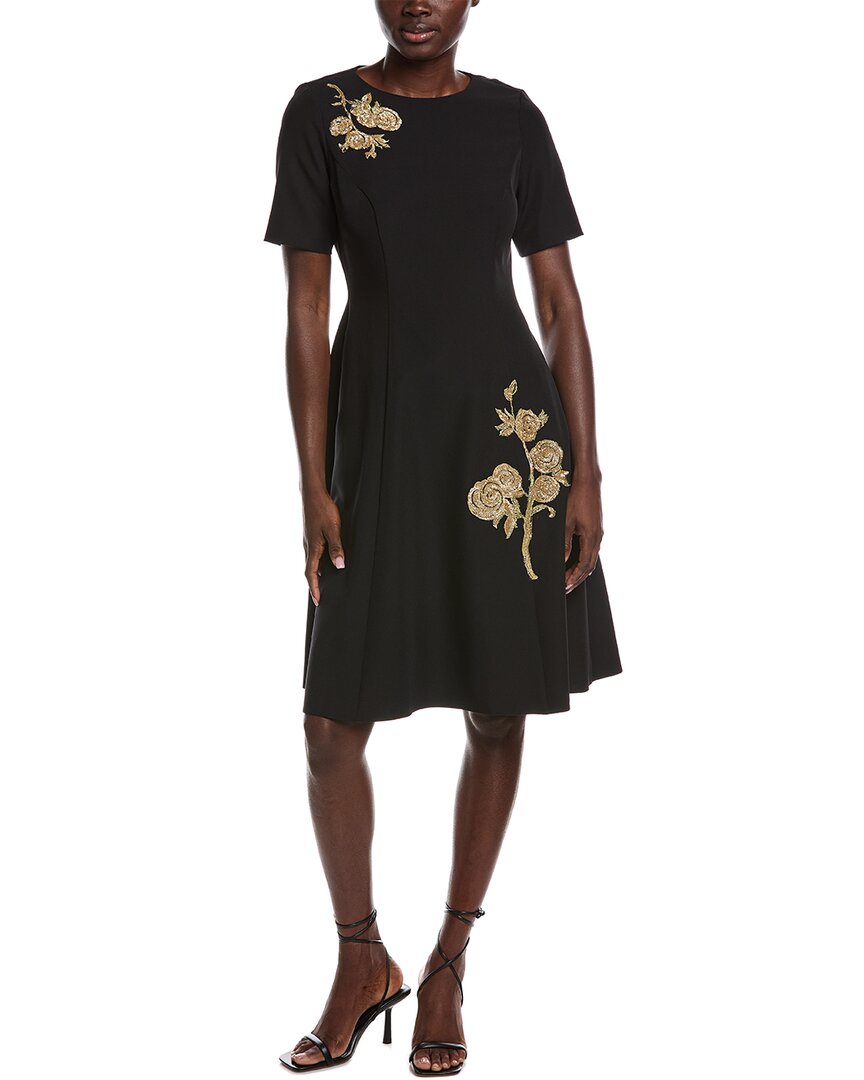 Rene Ruiz Embroidered Cocktail Dress