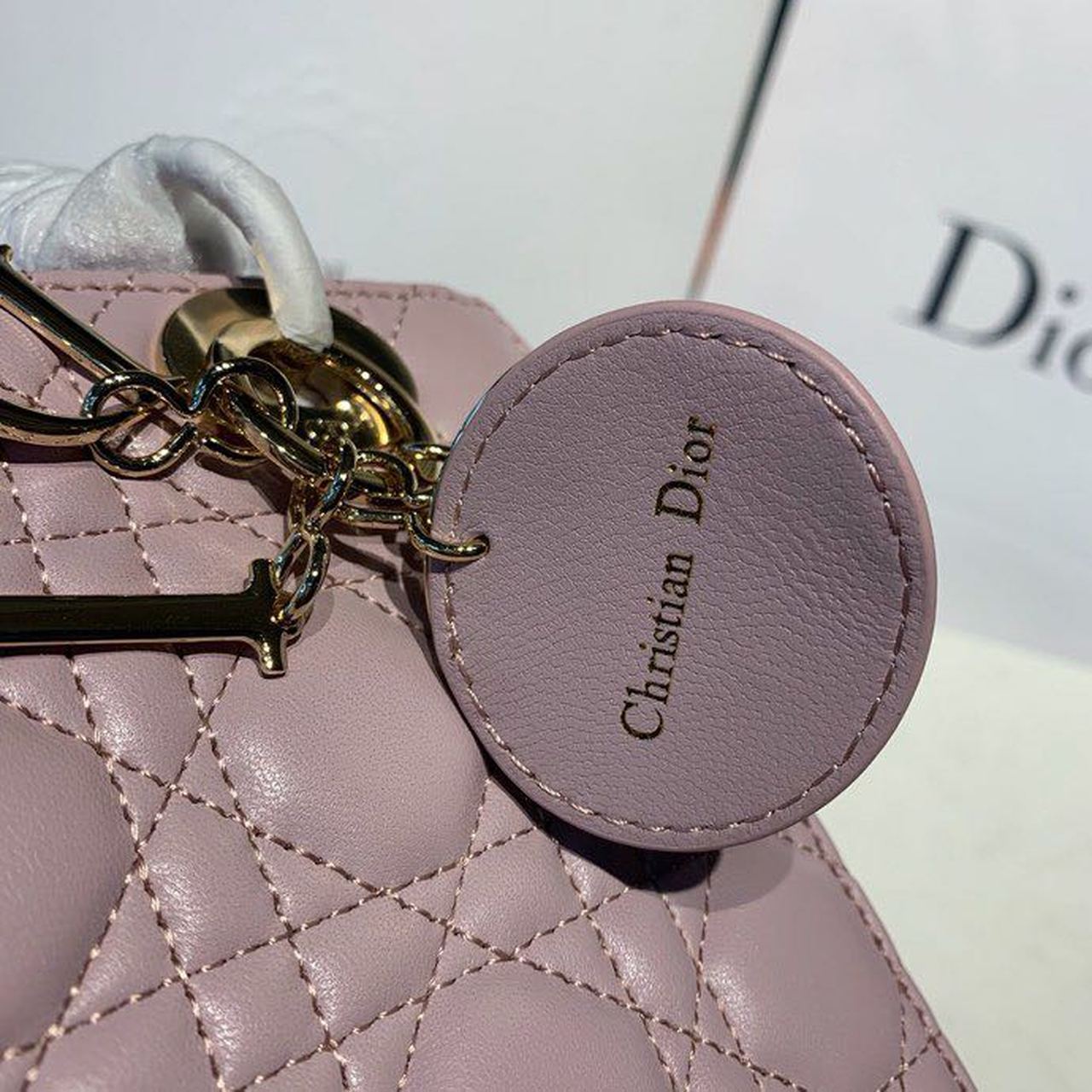 Top Quality Small Lady Bag Gold Toned Hardware Lotus PearlesTop Qualitynt For Women 8in/20cm CD