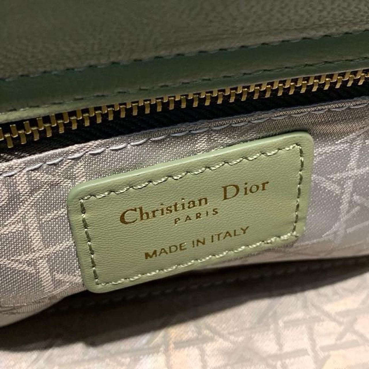 Top Quality Small Lady Bag Gold Toned Hardware Olive Green For Women 8in/20cm CD