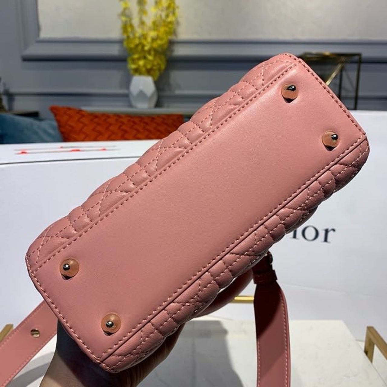 Top Quality Small Lady Bag Gold Toned Hardware Sorbet Pink For Women 8in/20cm CD
