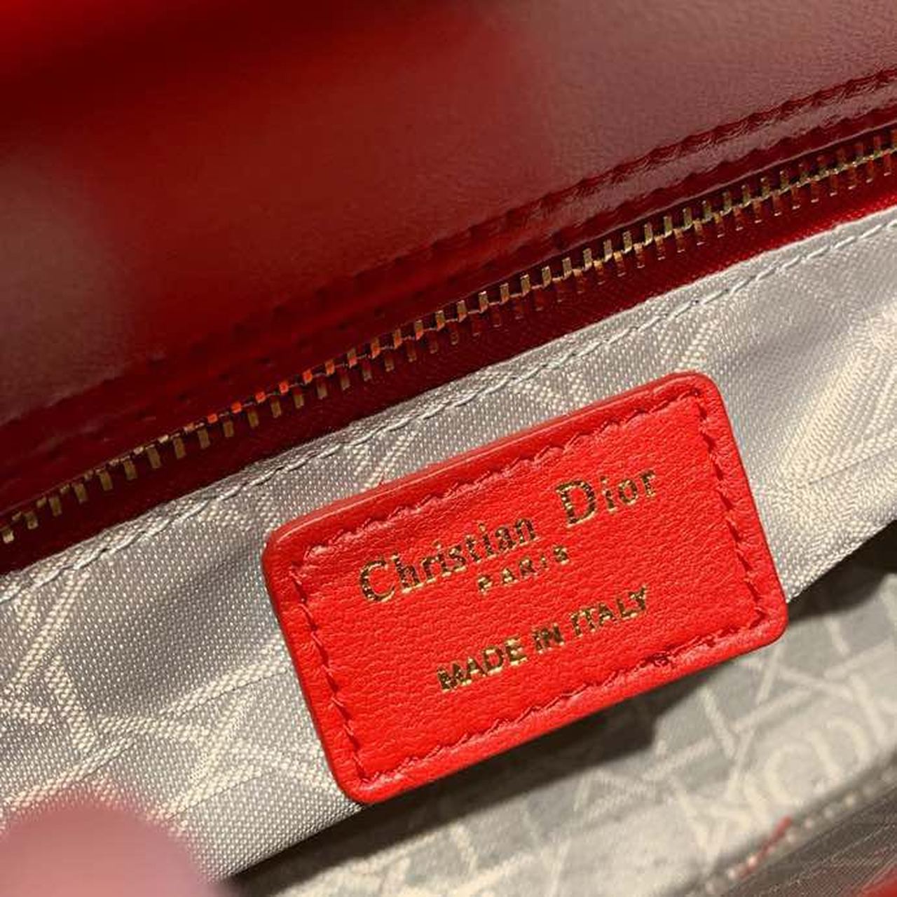 Top Quality Small Lady Bag Red Patent Gold Toned Hardware For Women 8in/20cm CD