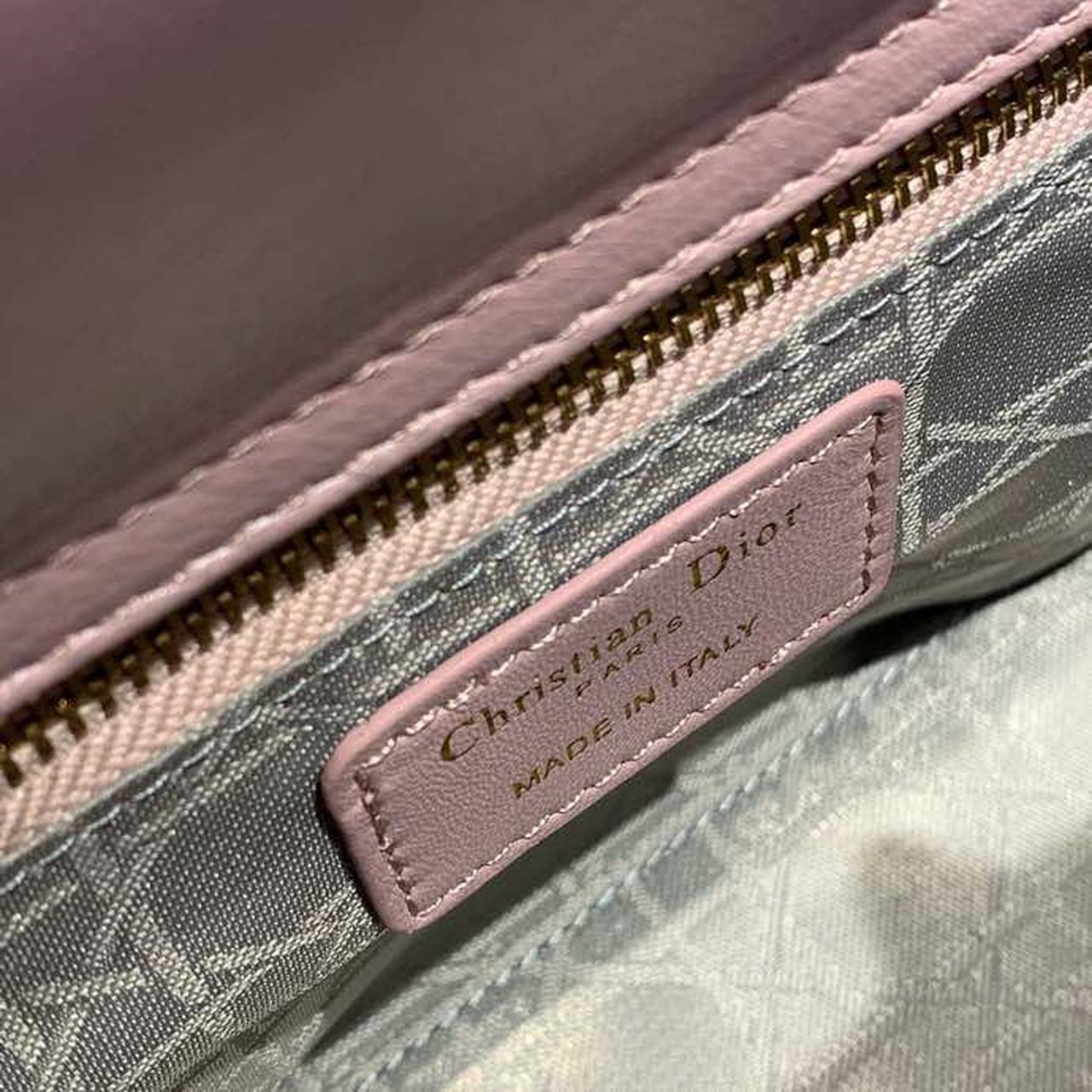 Top Quality Small Lady Bag Gold Toned Hardware Powder Pink Cannage Pink For Women 8in/20cm CD