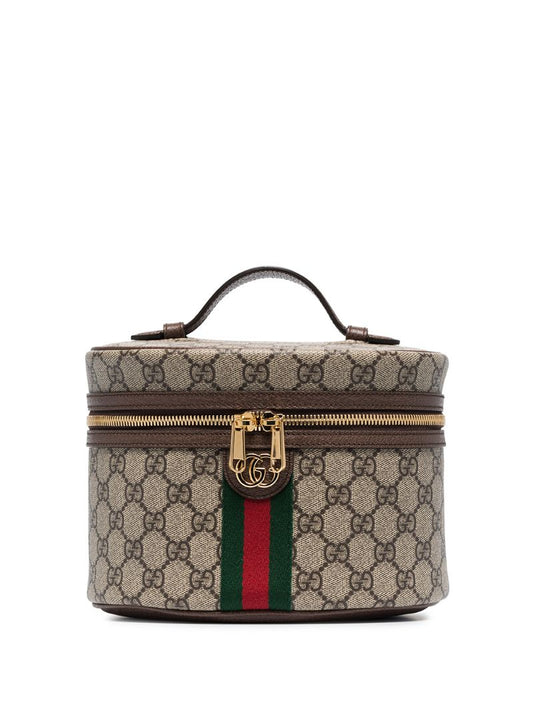 Gucci - Ophidia GG Supreme vanity case - women - Canvas - One Size - Brown