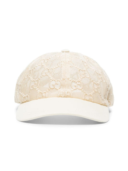 Gucci - Chivali mesh baseball cap - women - Polyamide - L - White