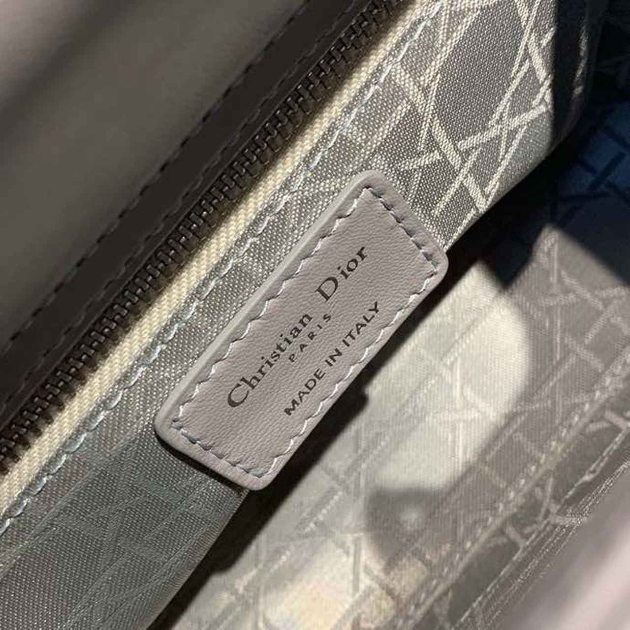 Top Quality Small Lady Bag SiTop Qualityer Hardware with Embellished Bag Strap Grey For Women 8in/20cm CD