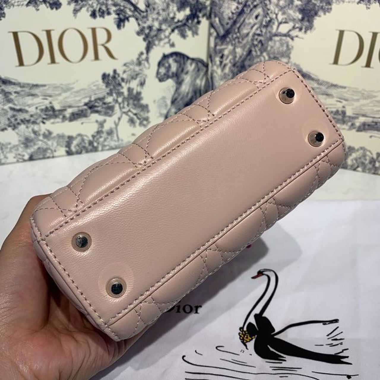 Top Quality Mini Lady Bag with Chain and Embellished Bag Strap SiTop Qualityer Hardware Spring/Summer Collection, Pink, For Women Women’s Handbags, 18cm CD