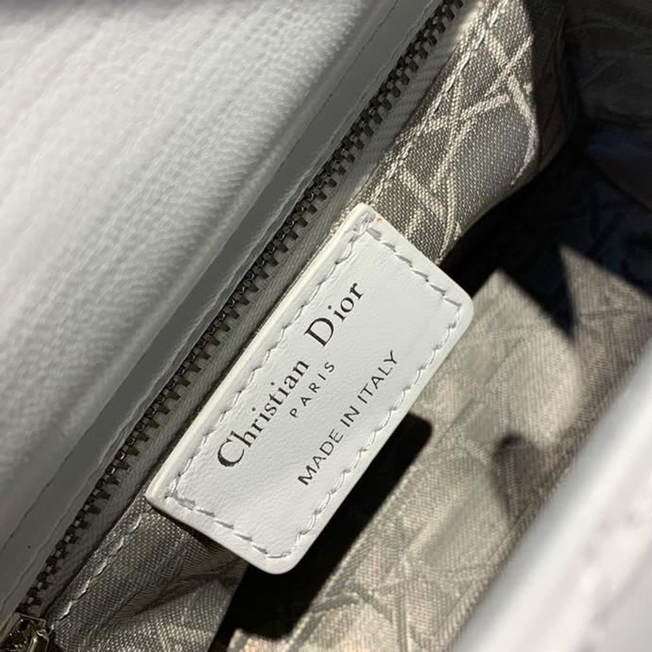 Top Quality Mini Lady Bag with Chain and Embellished Bag Strap SiTop Qualityer Hardware Spring/Summer Collection, White, For Women Women’s Handbags, 18cm CD