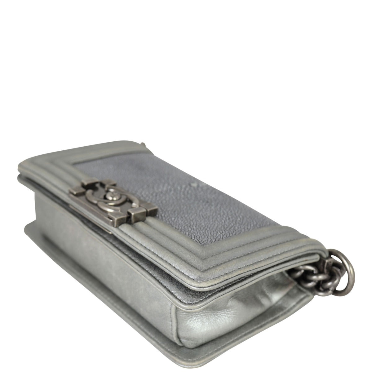 Chanel Boy Small Galuchat | Silver