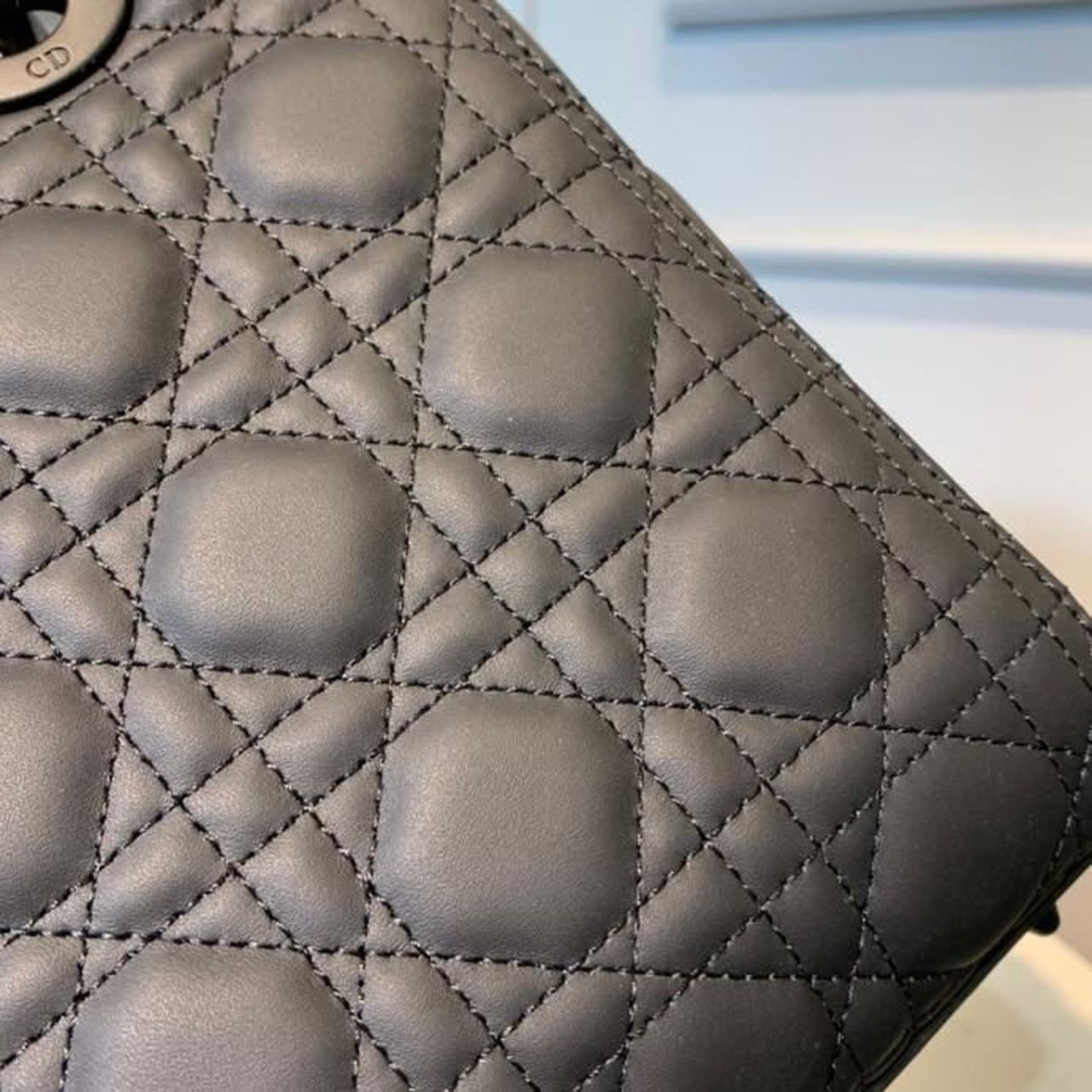 Top Quality MeTop Qualityum Lady Bag Matte Hardware Black Ultramatte For Women 9.5in/24cm CD M0565SLOI_M989