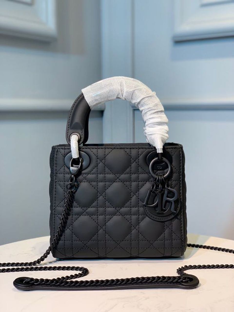 Top Quality Mini Lady Bag Black For Women 6.5in/17cm CD M0505SLOI_M989