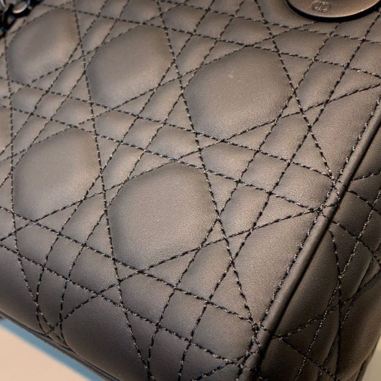 Top Quality Mini Lady Bag with Chain Matte Hardware Spring/Summer Collection, Black, For Women Womens Handbags, 18cm CD M0505SLOI_M989