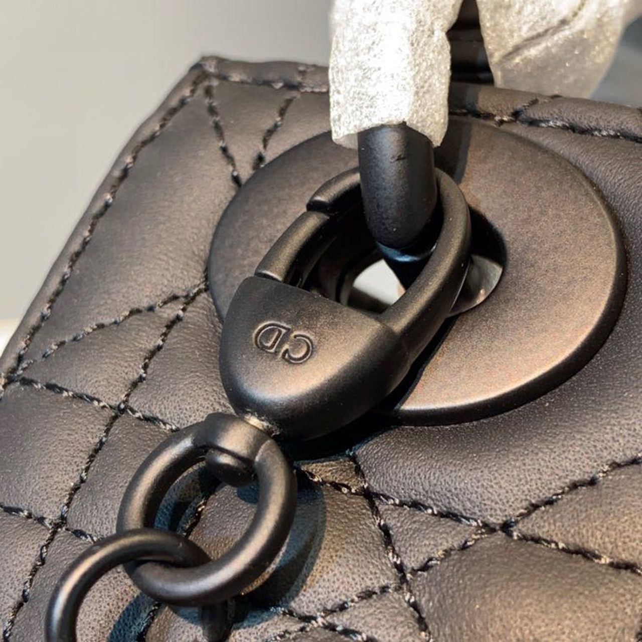 Top Quality Mini Lady Bag with Chain Matte Hardware Spring/Summer Collection, Black, For Women Womens Handbags, 18cm CD M0505SLOI_M989