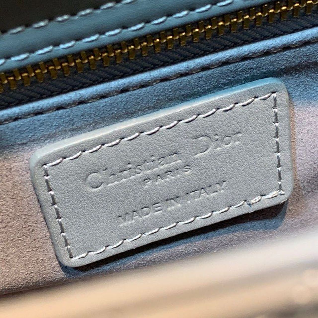 Top Quality Mini Lady Bag with Chain Matte Hardware Spring/Summer Collection, Pewter Blue, For Women Womens Handbags, 18cm CD