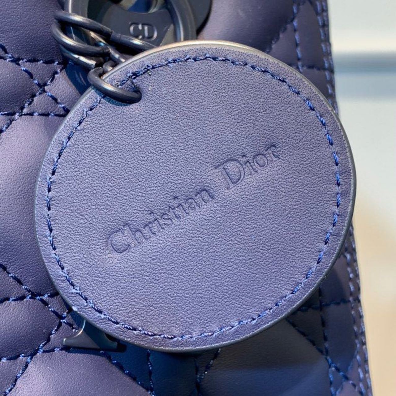 Top Quality MeTop Qualityum Ultramatte Lady Bag Blue For Women 9.5in/24cm CD M0565ILOI_M85B