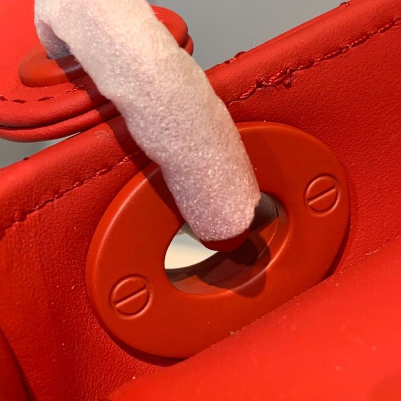 Top Quality Mini Lady Bag with Chain Matte Hardware Spring/Summer Collection, Red , For Women Womens Handbags, 18cm CD
