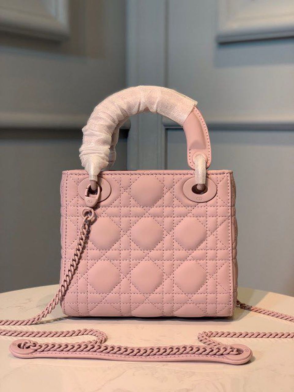 Top Quality Mini Lady Bag Pink For Women 6.5in/17cm CD M0505SLOI