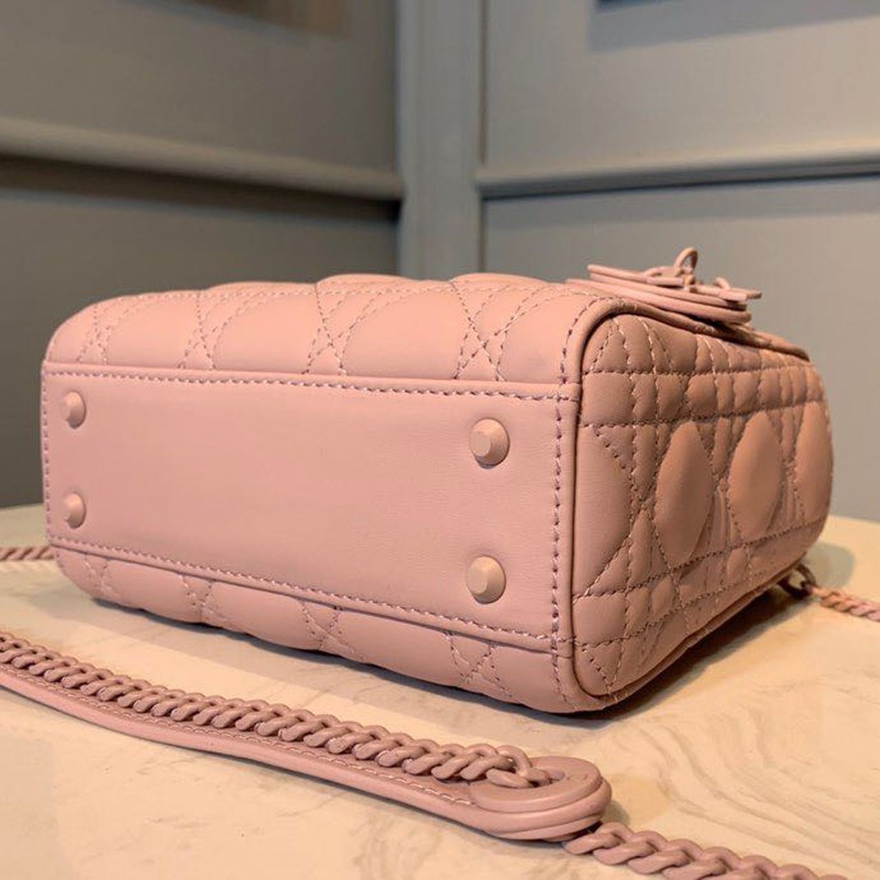 Top Quality Mini Lady Bag Pink For Women 6.5in/17cm CD M0505SLOI
