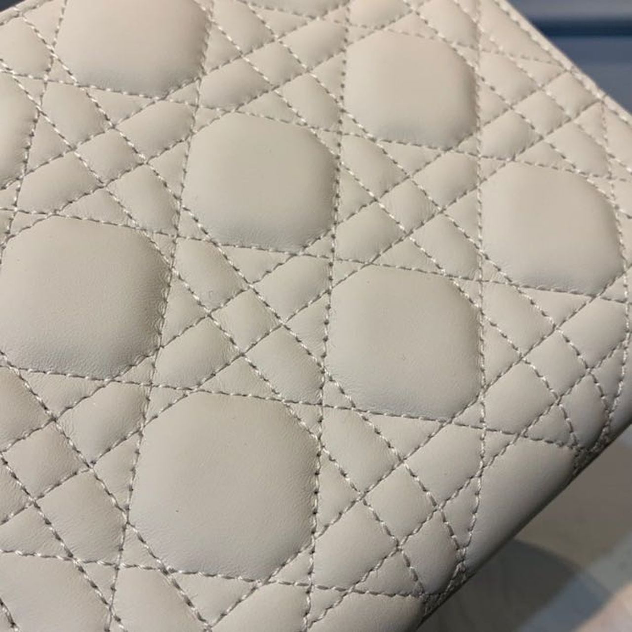 Top Quality Mini Lady Bag Ivory For Women 6.5in/17cm CD M0505SLOI