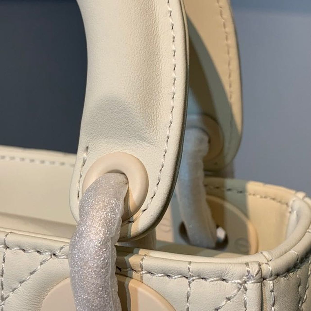 Top Quality Mini Lady Bag Ivory For Women 6.5in/17cm CD M0505SLOI