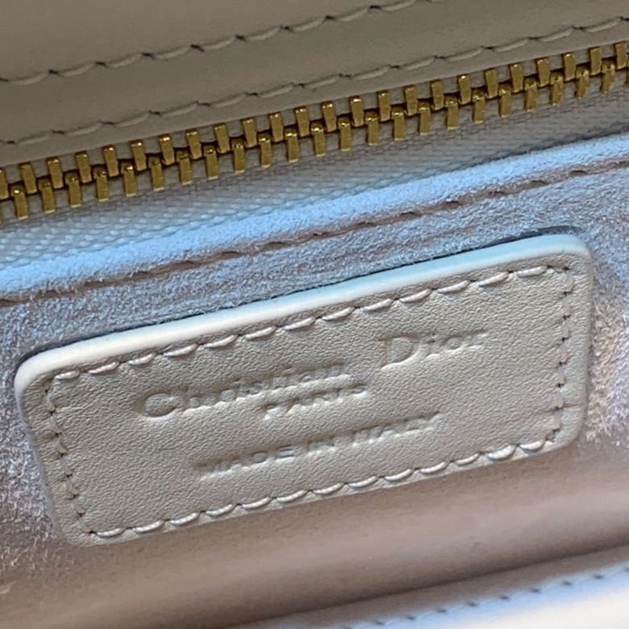 Top Quality Mini Lady Bag Ivory For Women 6.5in/17cm CD M0505SLOI