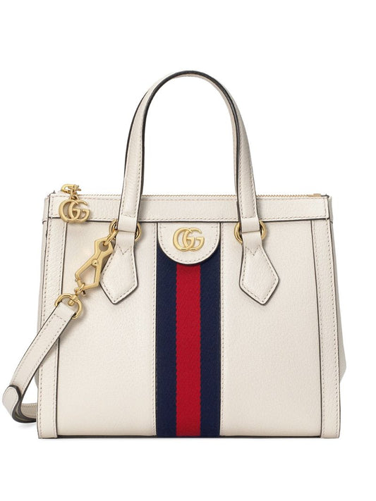 Gucci - small Ophidia tote - women - Leather/metal/Microfibre/Fabric - One Size - White