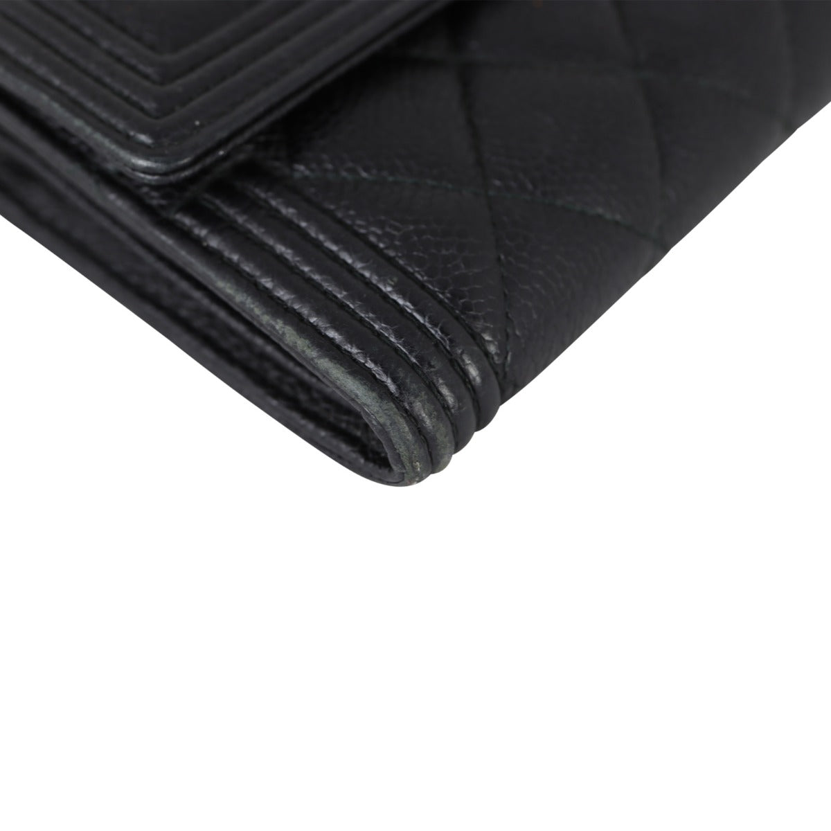 Chanel Boy Long Flap Wallet | Black Diamond