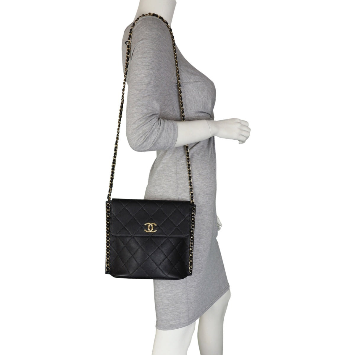 Chanel Quilted Hobo Bag Small