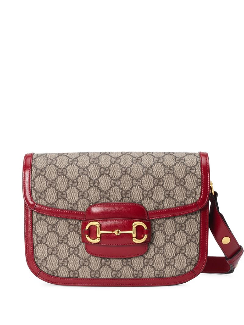 Gucci - Gucci 1955 Horsebit shoulder bag - women - Leather/Canvas/metal/Microfibre - One Size - Brown