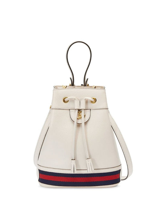 Gucci - small Ophidia bucket bag - women - Leather/Nylon/metal/Microfibre - One Size - White