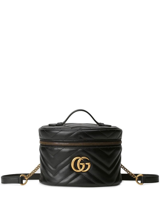 Gucci - GG Marmont mini backpack - women - Leather/metal/Microfibre - One Size - Black