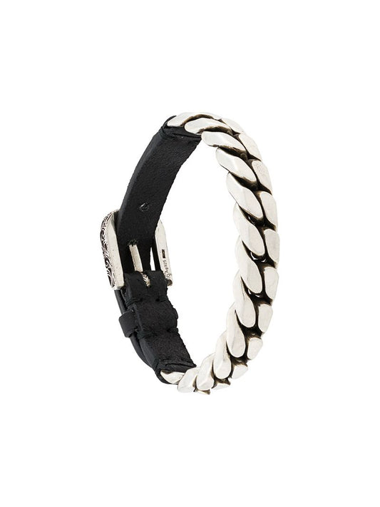 Gucci - buckled chain bracelet - women - Sterling Silver Plated Brass - One Size - SILVER