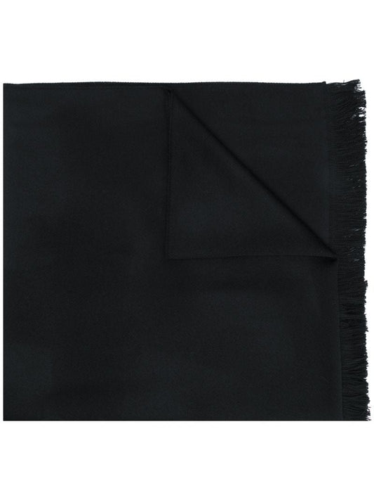 Gucci - logo star print scarf - women - Wool - One Size - Black