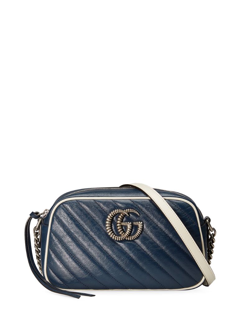 Gucci - GG Marmont matelassé shoulder bag - women - Leather - One Size - Blue