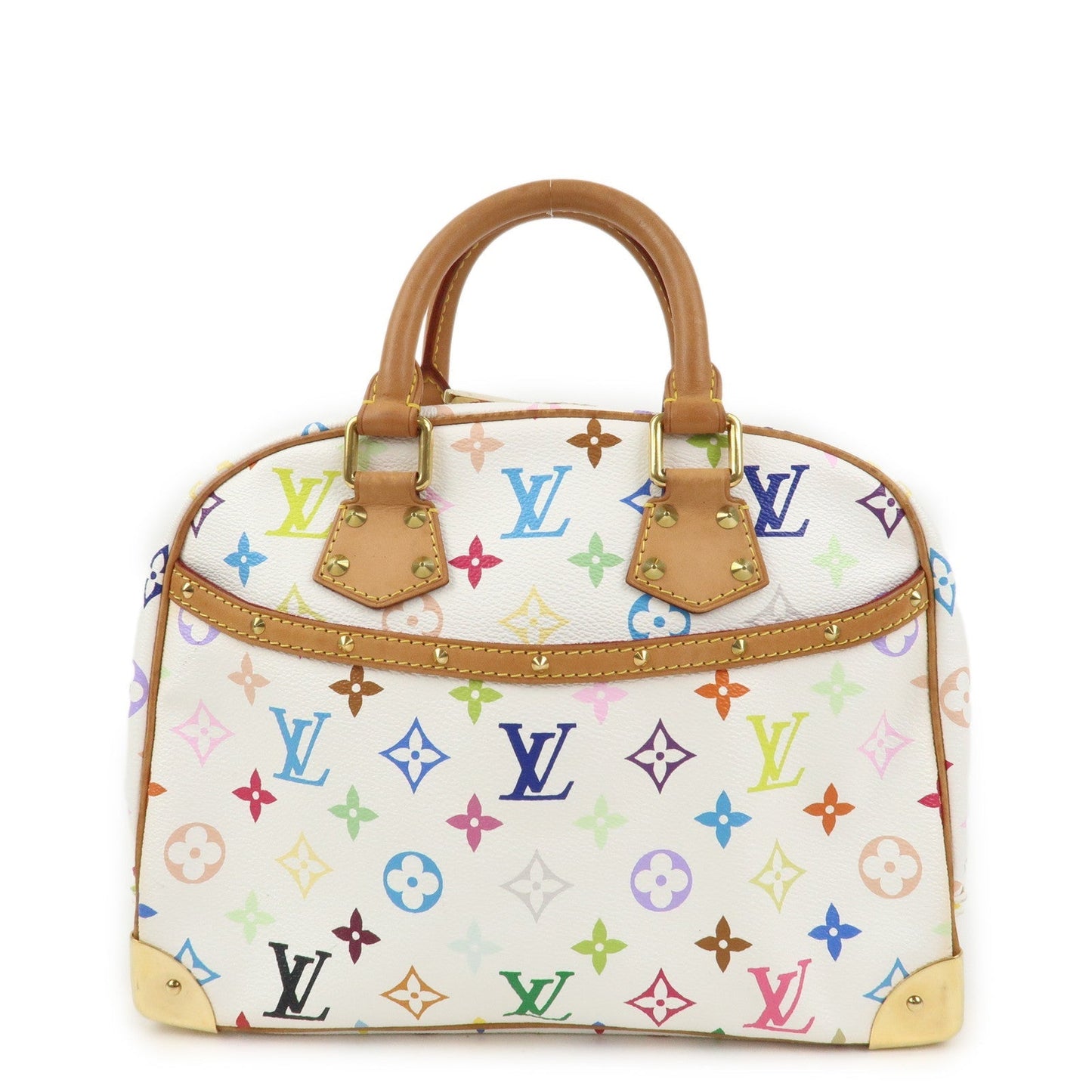 Louis Vuitton Monogram Multicolor Trouville Hand Bag Blanc M92663