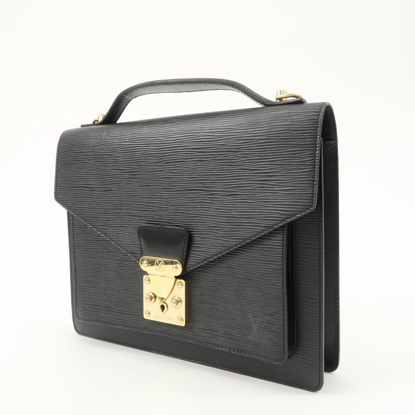 Louis Vuitton Epi Monseau 2Way Shoulder Bag Hand Bag Black M52122  d