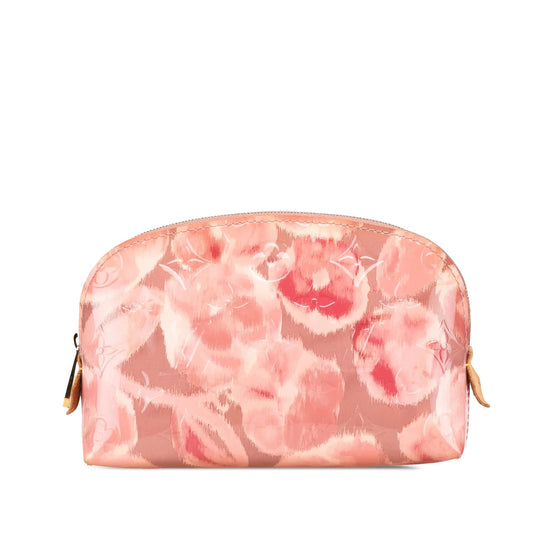 Pink Louis Vuitton Monogram Vernis Ikat Cosmetic Pouch