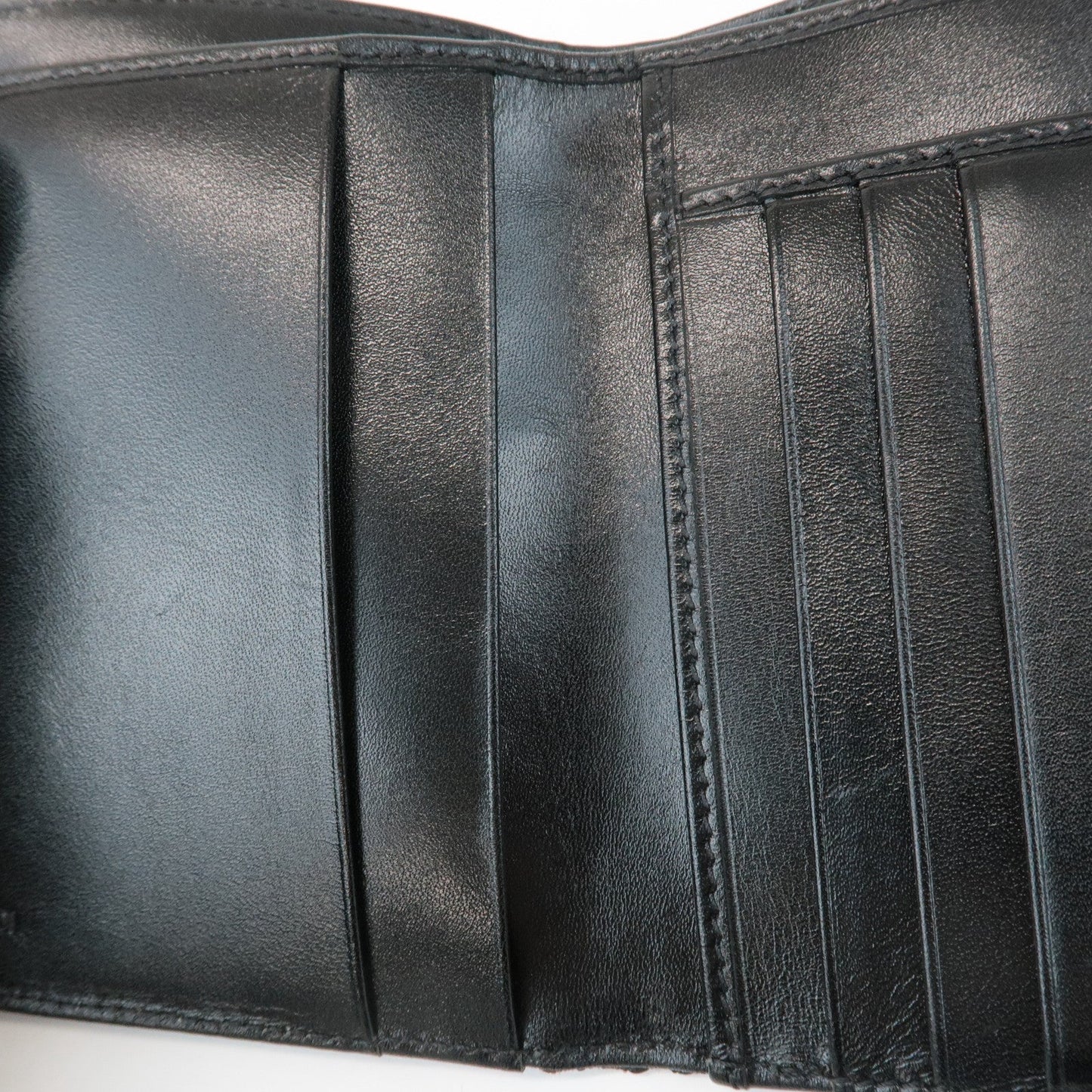 FENDI Zucca Canvas Leather Double Hook Wallet Brown Black 8M0035  d