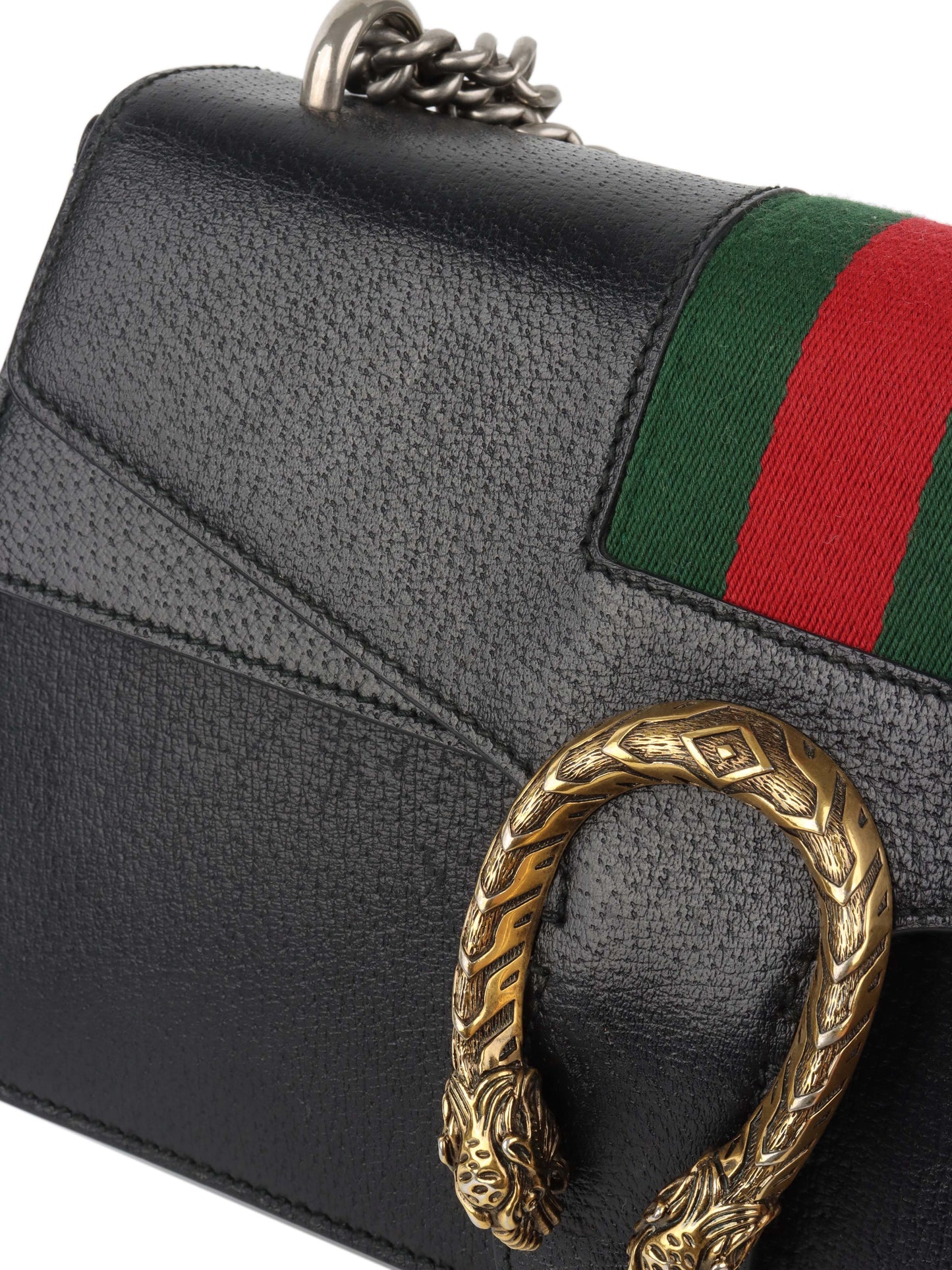 Gucci Small Black Dionysus Web Bag.