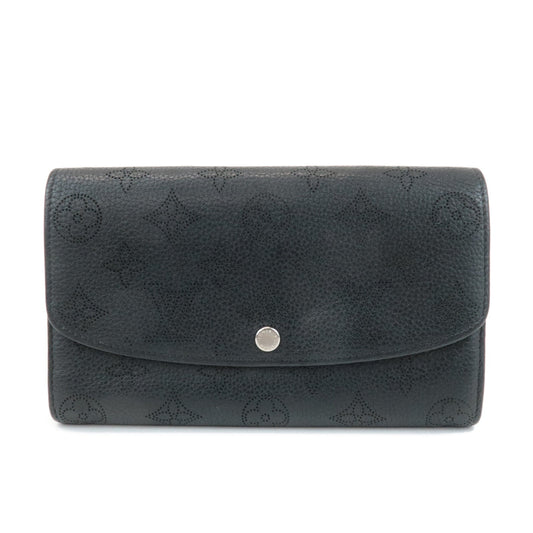 Louis Vuitton Monogram Mahina Portefeuille Iris Wallet Noir M60143  d