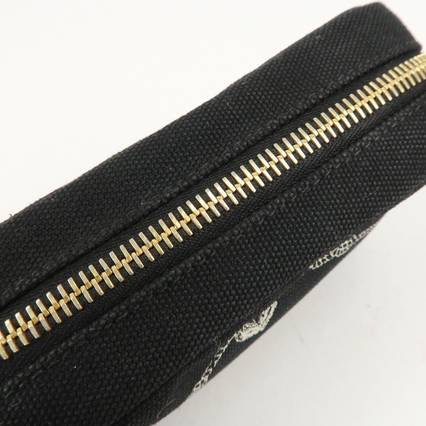 PRADA Canvas Pouch Cosmetic Pouch Black  d