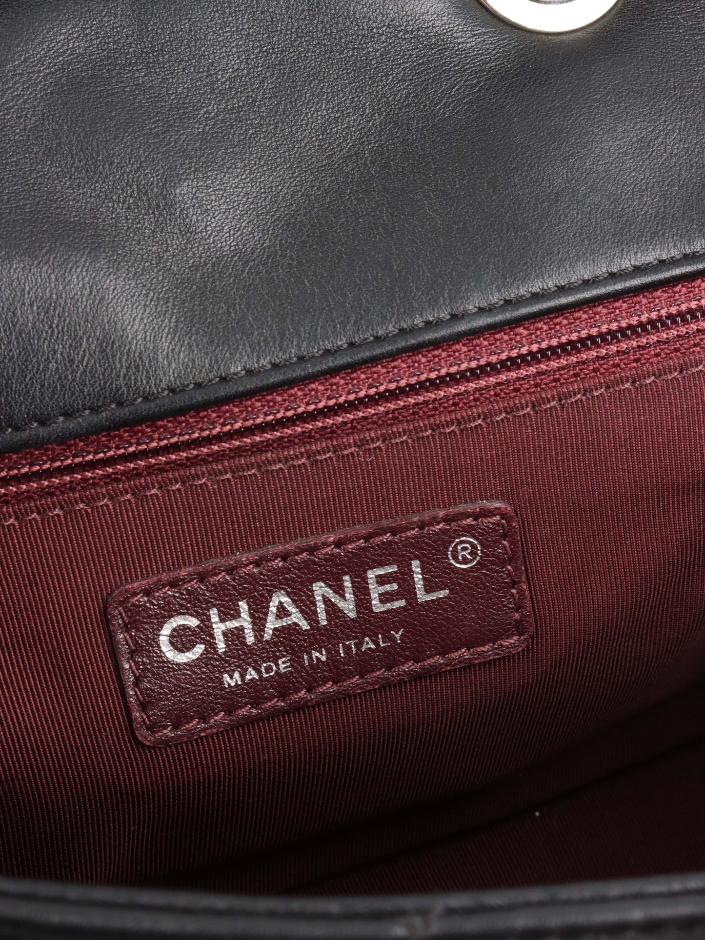 Chanel Black Quilted Lambskin & Caviar CC Flap Bag SHW.