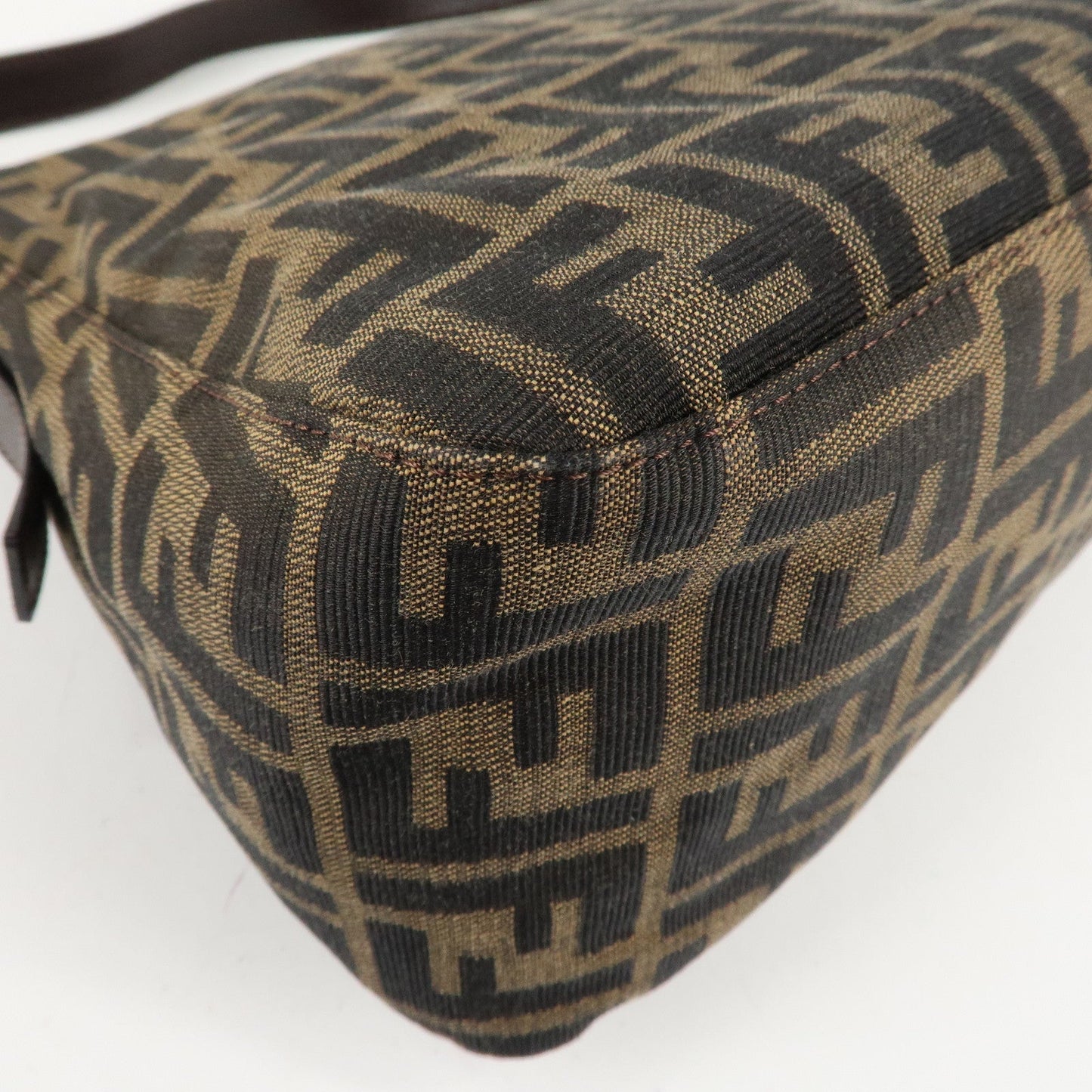 FENDI Zucca Mamma Baguette Vinyl Leather Shoulder Bag 26325  d