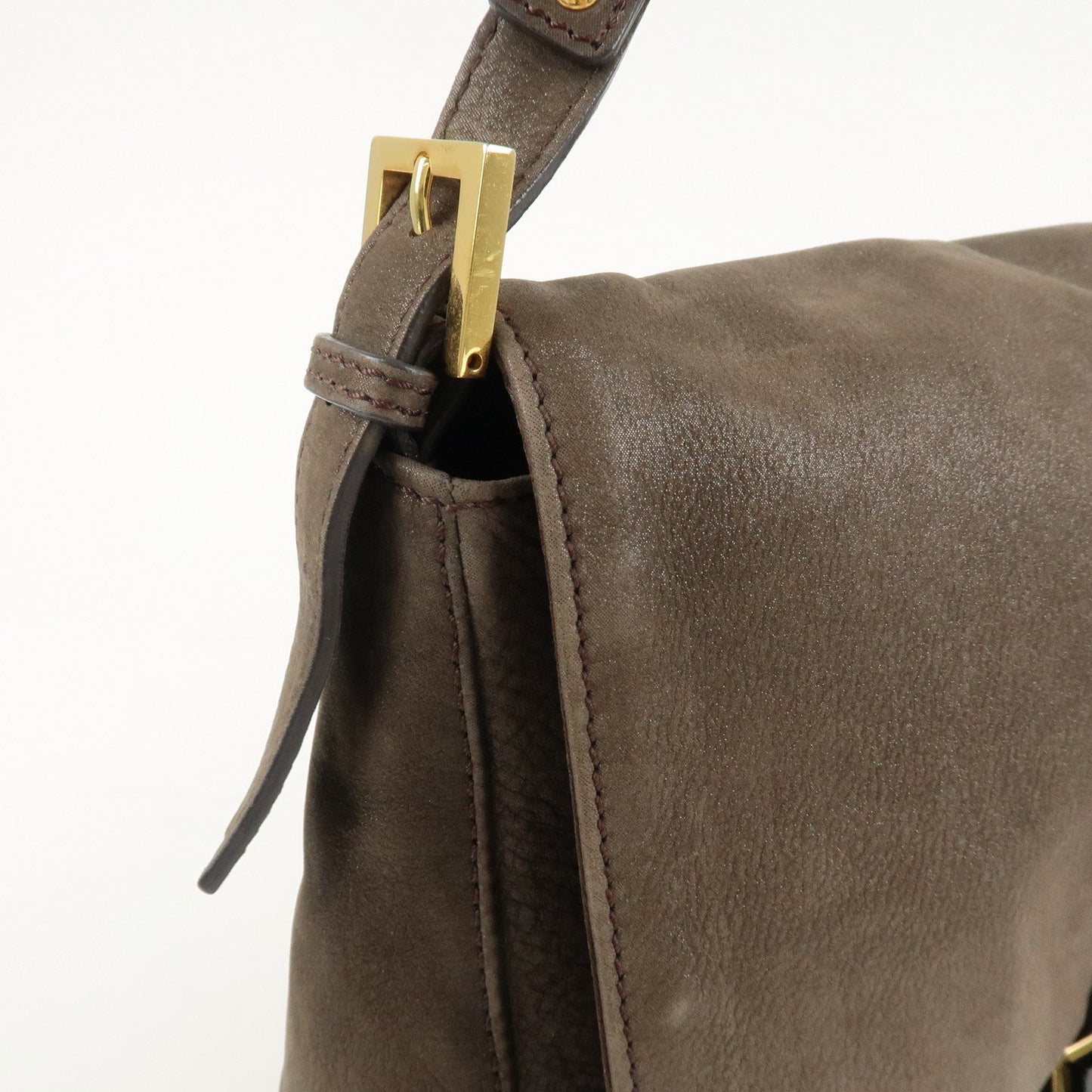 FENDI Big Mamma Baguette Leather Chain Shoulder Bag 8BR638  d
