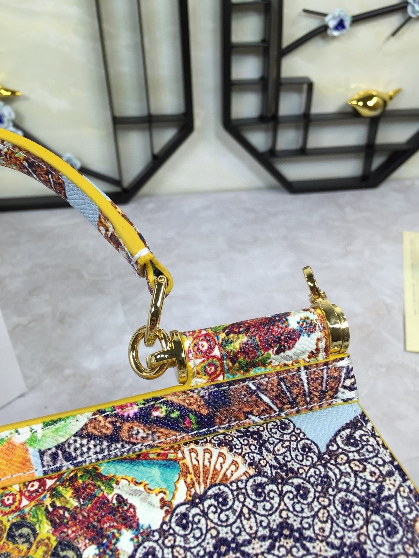 Top Quality 90s Sicily Bag With Logo Print Multicolor For Women 10.2in/26cm Top Quality