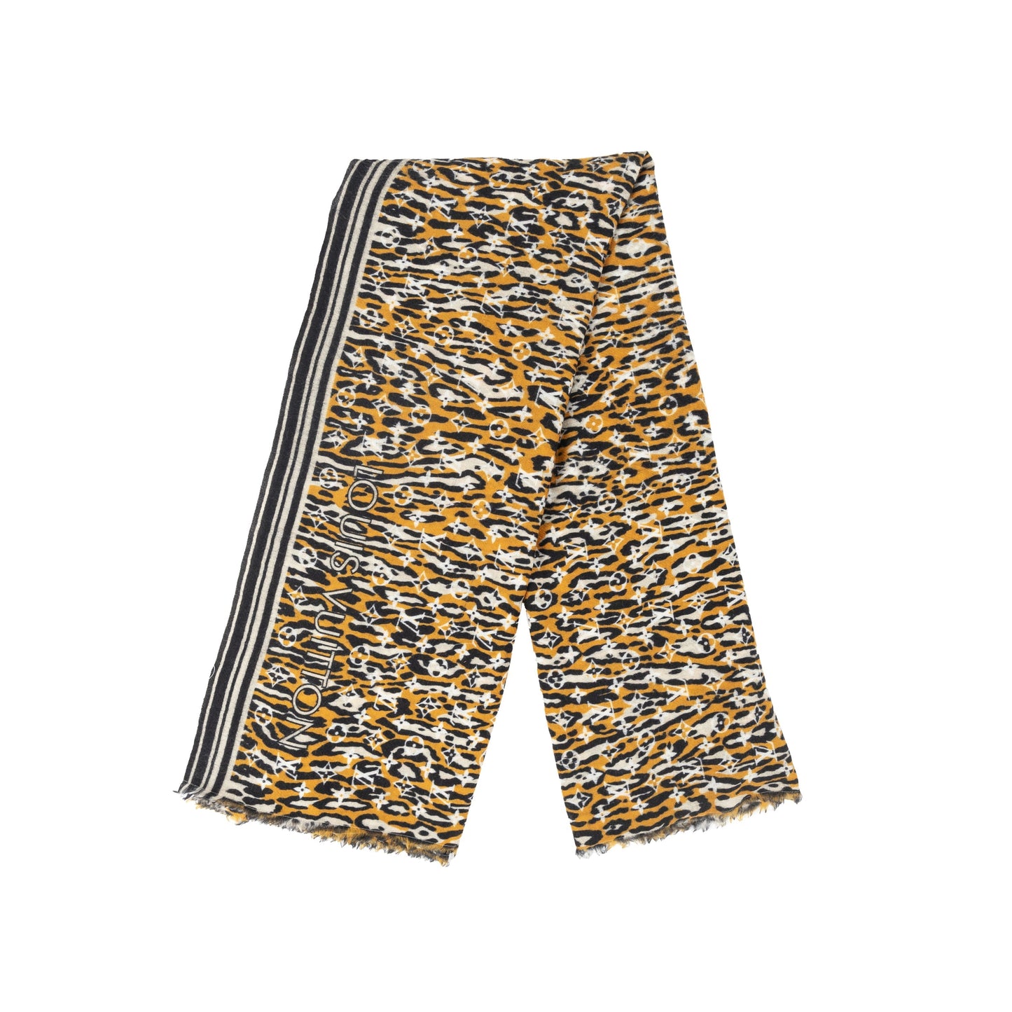 LOUIS VUITTON Louis Vuitton Monogram Jungle Print Scarf